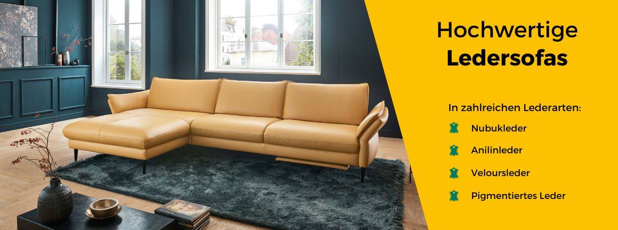 Hochwertige Ledersofas
