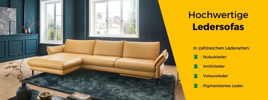Hochwertige Ledersofas