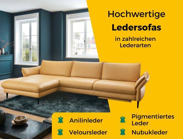 Hochwertige Ledersofas