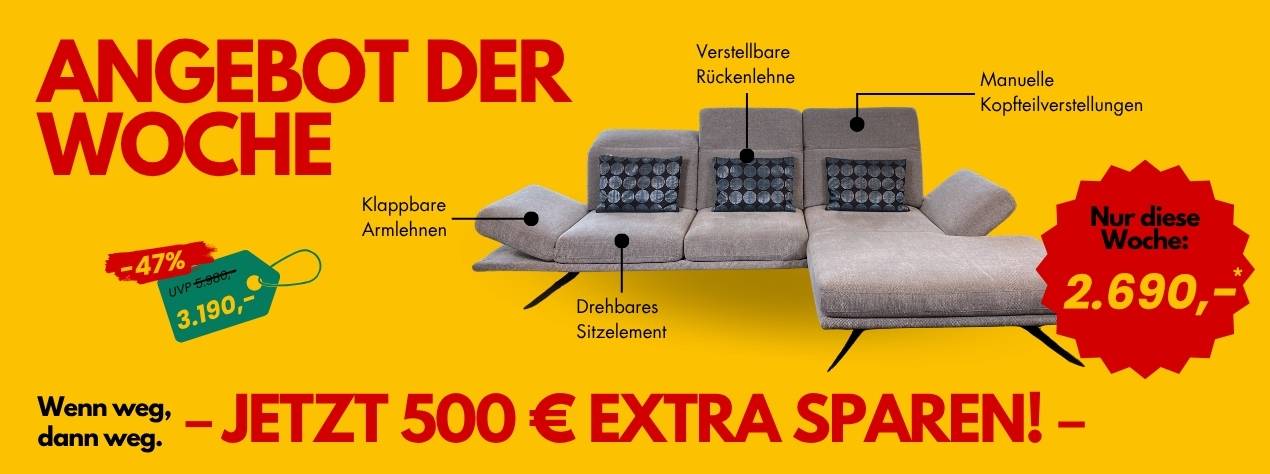 Angebot der Woche - Graues Ecksofa