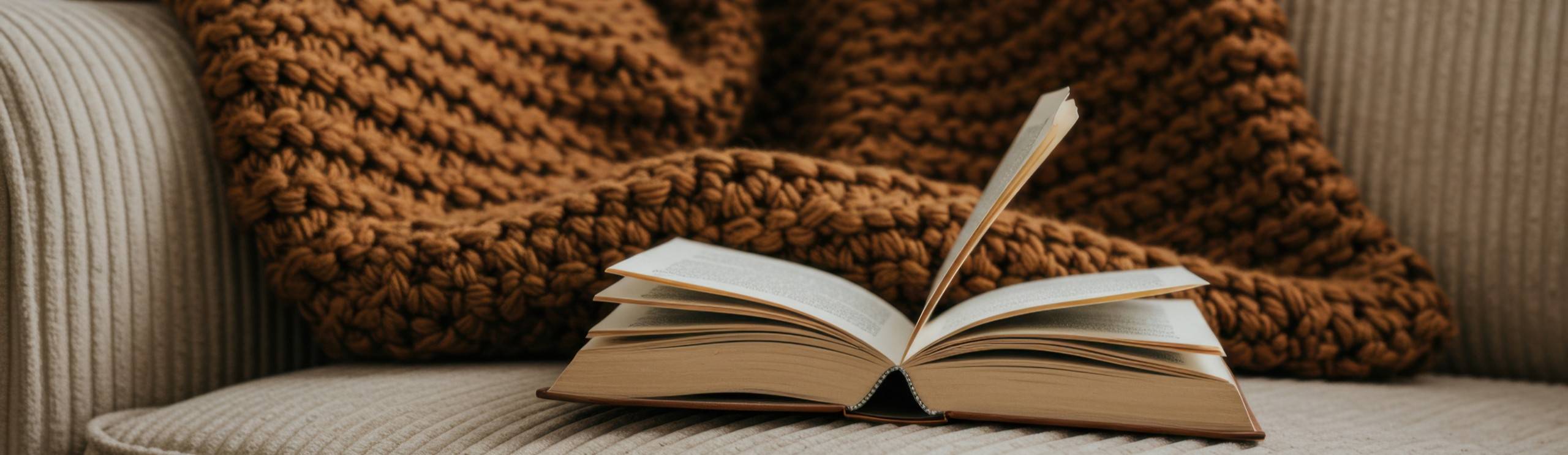 cordsofa-mit-buch-header-desktop Beiges Cordsofa mit aufgeschlagenem Buch