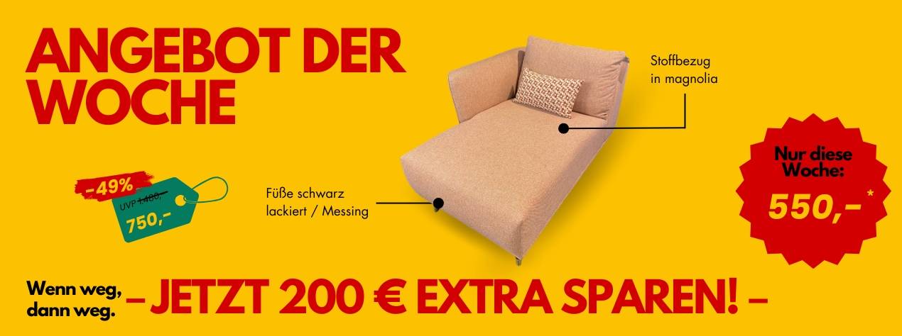 Angebot der Woche - Rosa Recamiere