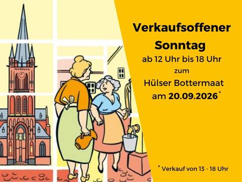 Verkaufsoffener Sonntag 20.09.2026 von 12 bis 18 Uhr